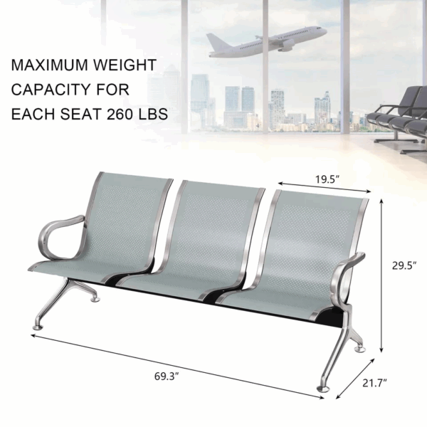 3-link non padded seat, 3 seater metal bench, three seater waiting chair, non cushioned link chair, public seating bench, office link chair, 3 seater link chair, metal link bench, airport waiting chair, non padded 3 seater bench, hospital waiting chair, reception link seat, lobby seating bench, school link chair, 3 seater visitor chair, durable link bench, 3 seat connected chair, non upholstered link bench, metal frame bench seat, public space seating, transit waiting seat, heavy duty link chair, waiting area bench, office waiting seat, metal bench with 3 seats, fixed seating bench, simple link bench, steel 3 link chair, powder coated link seat, non cushion bench, 3 seat modular chair, linked seating system, public hall bench, commercial seating solution, welded frame link chair, durable non padded chair, institutional bench seat, row seating bench, conference hall bench, functional link seating, high-traffic area seating, office corridor chair, multipurpose 3-link seat, linked reception seating, connected seating bench, ergonomic link bench