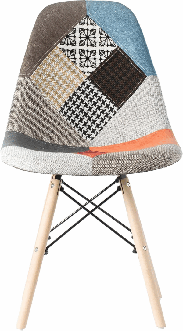 Armless Multicoloured Eames Chair - Image 3