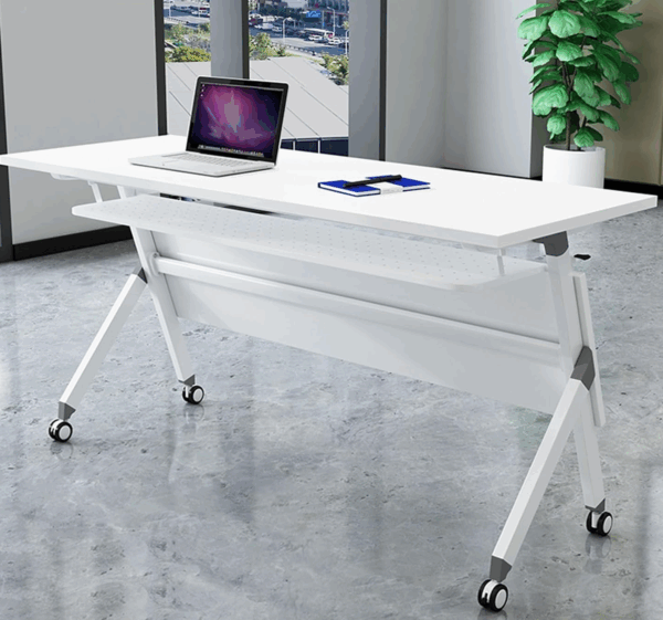 white foldable meeting table, folding meeting table, white folding conference table, collapsible meeting table, portable meeting table, white foldable office table, white folding training table, foldable boardroom table, space saving meeting table, compact meeting table, white conference table, white collapsible table, white rectangular folding table, white modular meeting table, white folding table for office, easy fold meeting table, foldable seminar table, training room folding table, modern white meeting table, white foldable desk, office folding table, white multipurpose table, white foldable collaboration table, mobile meeting table, white foldable team table, collapsible white office desk, conference room folding table, adjustable meeting table, white meeting table with folding legs, space-efficient meeting table, white lightweight meeting table, foldable workspace table, temporary office table, white foldable group table, ergonomic foldable table, stackable foldable table, white foldable workstation, folding table for business, white functional meeting table, foldable rectangular office table, white laminated folding table, minimalist folding meeting table, quick setup meeting table, folding desk for meetings