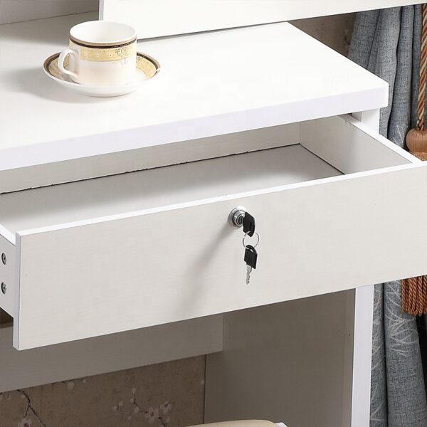 Dressing table, vanity table, makeup vanity, dressing table with mirror, vanity desk, makeup table, bedroom vanity, vanity with drawers, dressing table set, vanity with stool, makeup station, vanity with lights, modern dressing table, vintage dressing table, rustic vanity, minimalist dressing table, classic dressing table, bedroom furniture, vanity for bedroom, vanity with storage, dressing table with drawers, dressing table with stool, white dressing table, black dressing table, gray dressing table, pink dressing table, gold vanity, silver vanity, wood dressing table, metal vanity, glass top vanity, marble vanity, high gloss vanity, matte finish vanity, dressing table for girls, teen vanity, adult vanity, small dressing table, large dressing table, compact vanity, corner vanity, Hollywood vanity, vanity with light bulbs, mirrored vanity, vanity with tri-fold mirror, vanity with large mirror, vanity with stool, vanity chair, vanity bench, makeup organizer, jewelry organizer, vanity with shelves, wall-mounted vanity, floating vanity, dressing table set for sale, cheap vanity, affordable dressing table, luxury vanity, high-end dressing table, contemporary vanity, scandinavian vanity, bohemian vanity, industrial vanity, shabby chic vanity, elegant dressing table, sophisticated vanity, sleek vanity, clean lines vanity, vanity with gold handles, vanity with crystal knobs, vanity with sleek pulls, dressing table with storage, makeup storage solution, vanity with multiple drawers, vanity for jewelry, vanity for makeup, vanity for cosmetics, vanity for hair tools, vanity for small spaces, vanity for studio apartment, space-saving vanity,