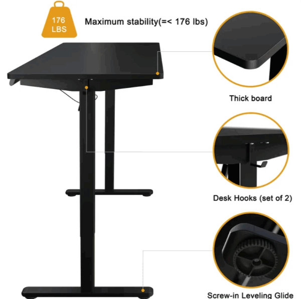 150cm Electric Office Desk - Image 3