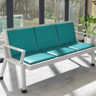 Reception Leather Office Bench