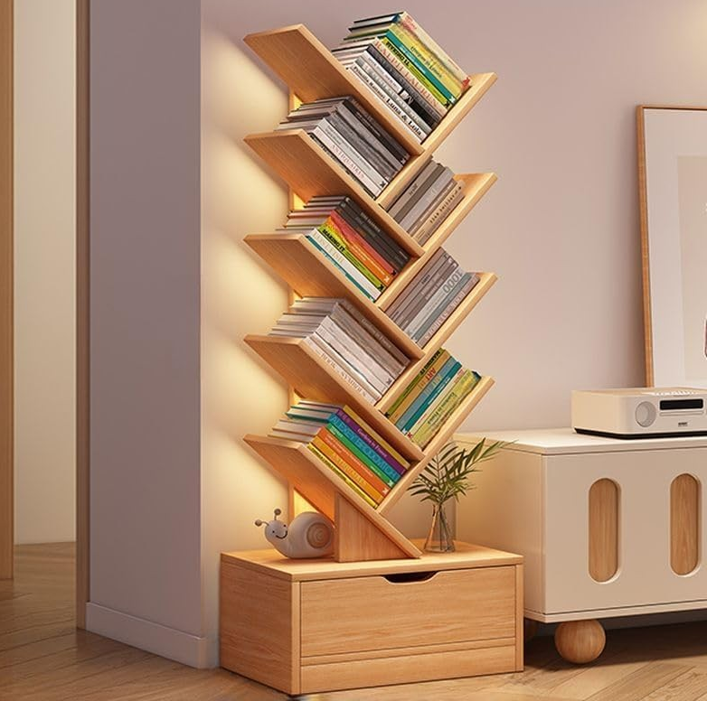 8 Shelve Modern Wooden Bookshelve - Image 6