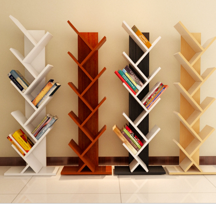 8 Shelve Modern Wooden Bookshelve