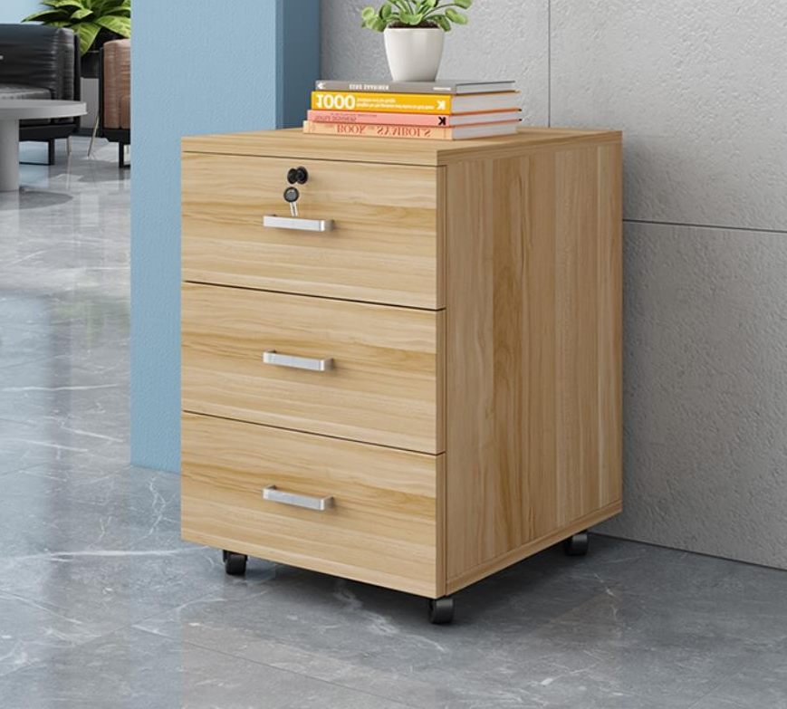 3 Drawer Wooden Office Cabinet - Image 16