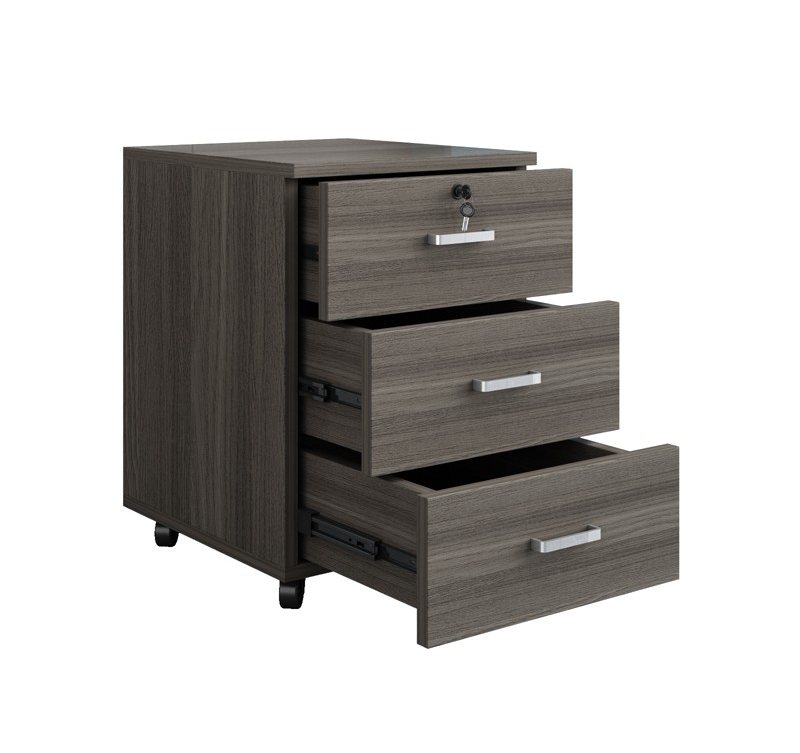 3 Drawer Wooden Office Cabinet - Image 7