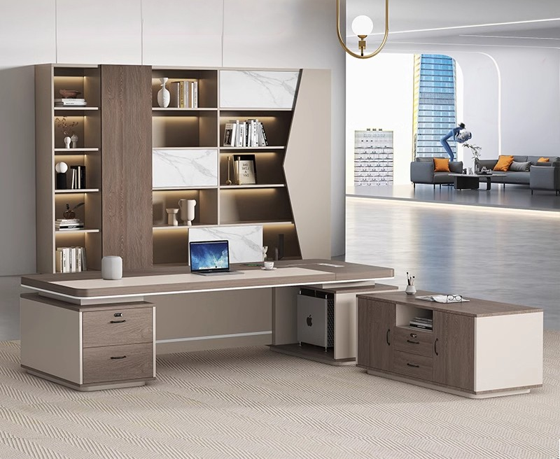 Executive 1.6M L-shaped Office Desk - Image 5