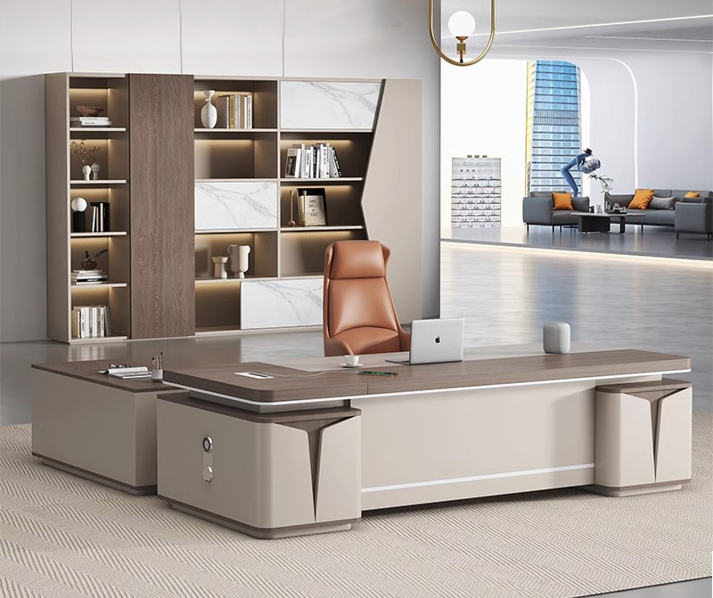 Executive 1.6M L-shaped Office Desk - Image 6