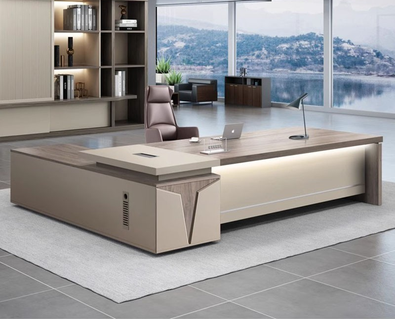 Executive 1.6M L-shaped Office Desk - Image 7