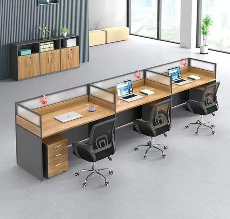 3 Person MDF Office Workstation Desk - Image 5