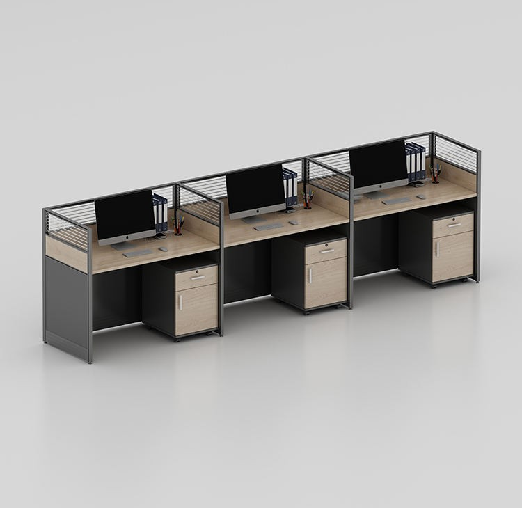 3 Person MDF Office Workstation Desk - Image 4