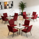 Armless Fabric Banquet Conference Chair - Image 8