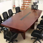 Mahogany Boardroom Meeting Table - Image 9