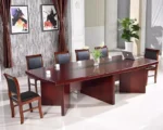 Mahogany Boardroom Meeting Table - Image 7