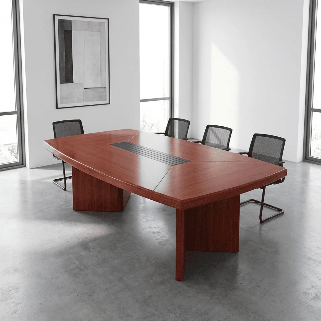 Boardroom-Table-147.webp Mahogany Boardroom Meeting Table - Image 1