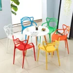 Stackable Plastic Dining Chair - Image 5