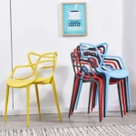 Stackable Plastic Dining Chair - Image 4