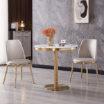 Round Golden Dining Table - Image 5