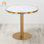 Round Golden Dining Table