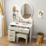Modern Dressing Table with Drawers - Image 7