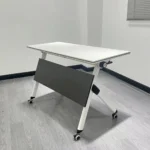 White Foldable Office Table - Image 9