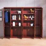 2-Door Mahogany Storage Cabinet - Image 4