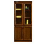 2-Door Mahogany Storage Cabinet - Image 6