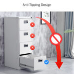 4-Drawer Office Storage Cabinet - Image 5