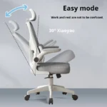 White Ergonomic High-Back Chair - Image 8