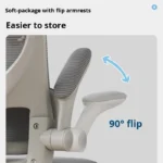 White Ergonomic High-Back Chair - Image 9