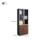 Two Door Wooden Office Cabinet - Image 2