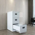 Three Drawer Steel Office Cabinet - Image 7