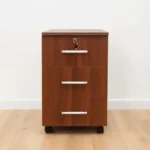 Three Drawer Wooden Office Cabinet - Image 6