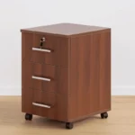 Three Drawer Wooden Office Cabinet - Image 4