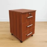 Three Drawer Wooden Office Cabinet - Image 2