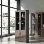 Two Door Wood Office Cabinet - Image 6