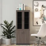 Two Door Wood Office Cabinet - Image 8