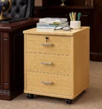 Wooden 3‑Drawer Office Cabinet - Image 4