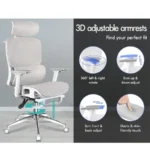 White Orthopedic Office Chair - Image 3