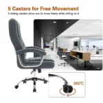 Ergonomic Leather Desk Chair - Image 9