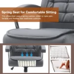 Ergonomic Leather Desk Chair - Image 6