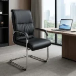 Leather Visitor Office Chair - Image 4