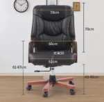Executive Bliss Leather Office Chair - Image 7