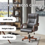 Leather Executive Office Chair - Image 6