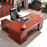 1800mm Mahogany Office Desk - Image 12