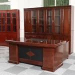 2000mm Mahogany Office Desk - Image 8