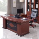 2000mm Mahogany Office Desk