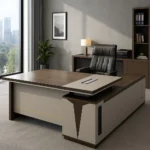 Spacious L-shaped Executive Desk - Image 8