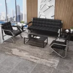 Durable Fabric Reception Sofa - Image 4