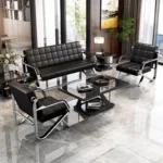 Executive Fabric Office Sofa - Image 5